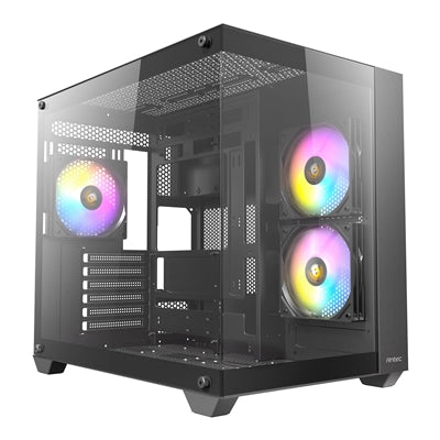 ANTEC CX800 Mid Tower Gaming Case - 270° Tempered Glass, 3x ARGB Fans ANTEC CX800 Mid Tower Gaming Case - 270° Tempered Glass, 3x ARGB Fans